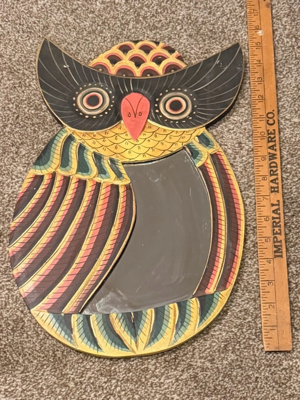 Vintage Owl Mirror Bohemian Colorful Unique